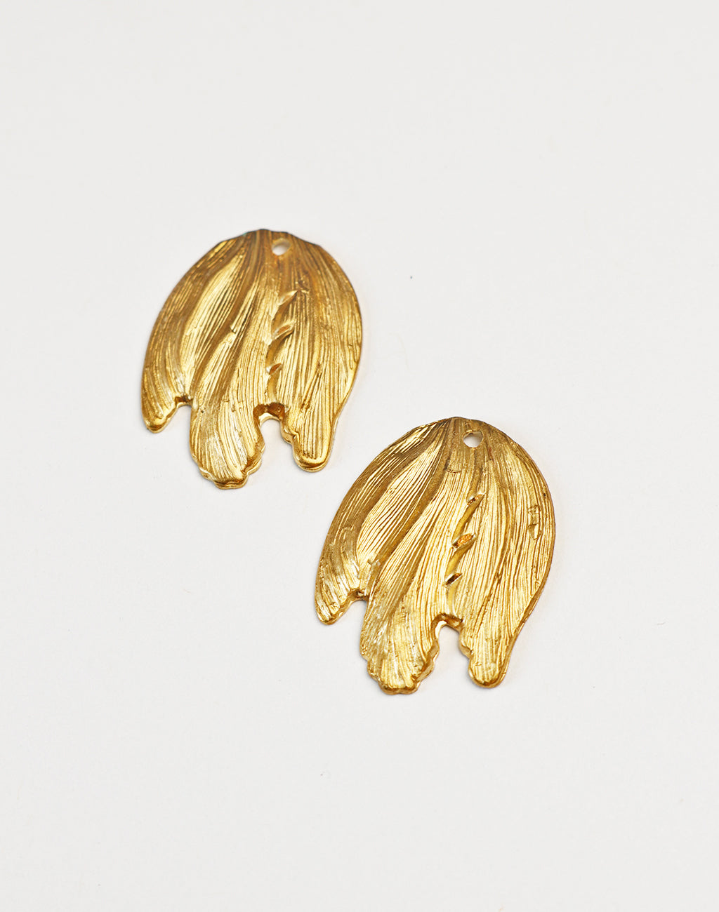 PV070 Gold Leaf Earrings