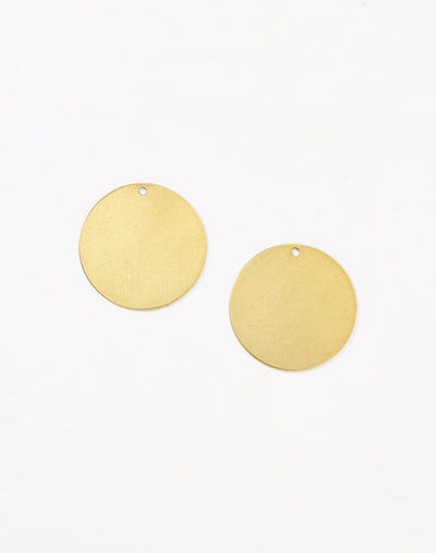 PV292 - Two brass circle pendants
