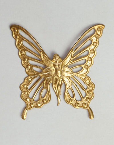 PV550 Gold Butterfly Fairy Ornament