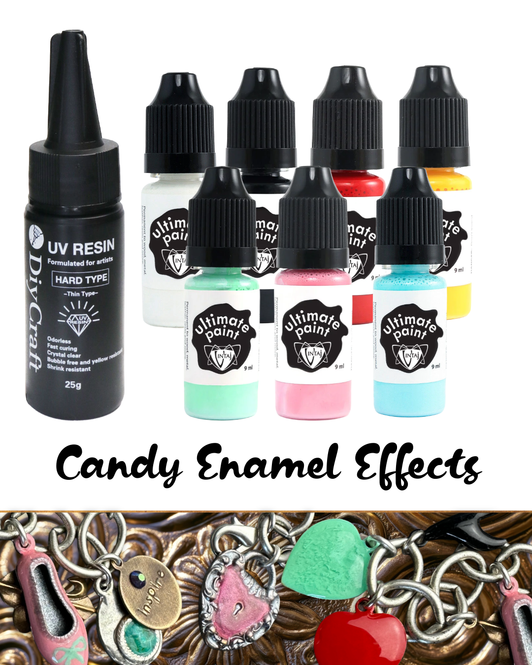 Candy Enamel Effects - Ultimate Paint & UV Resin Set
