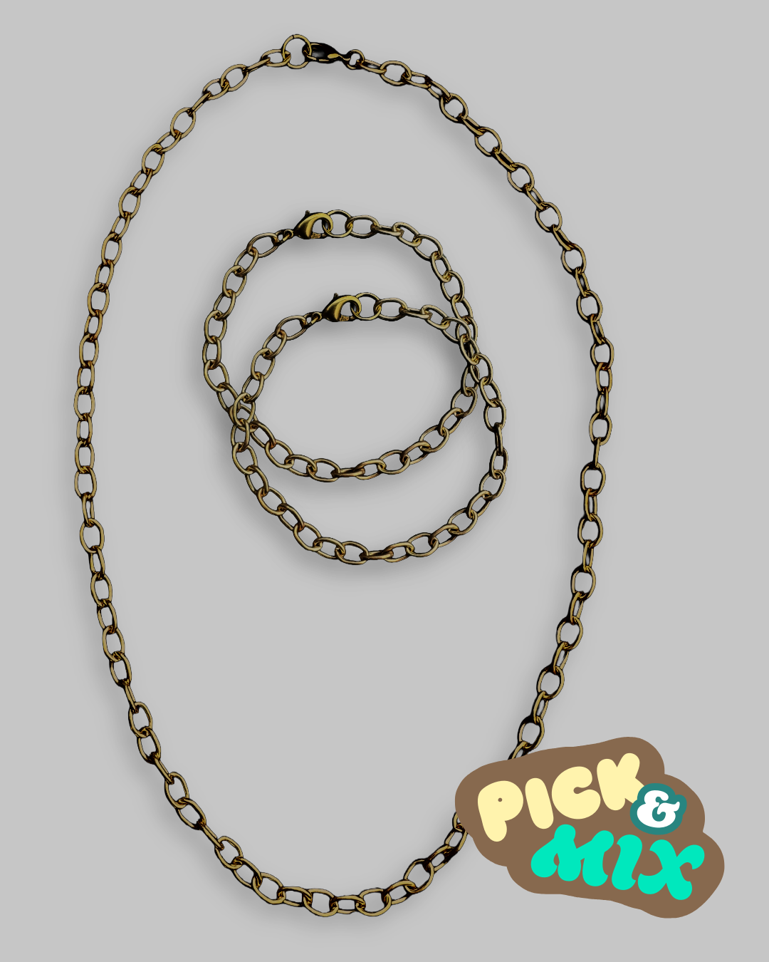 Natural Brass Chain Kits