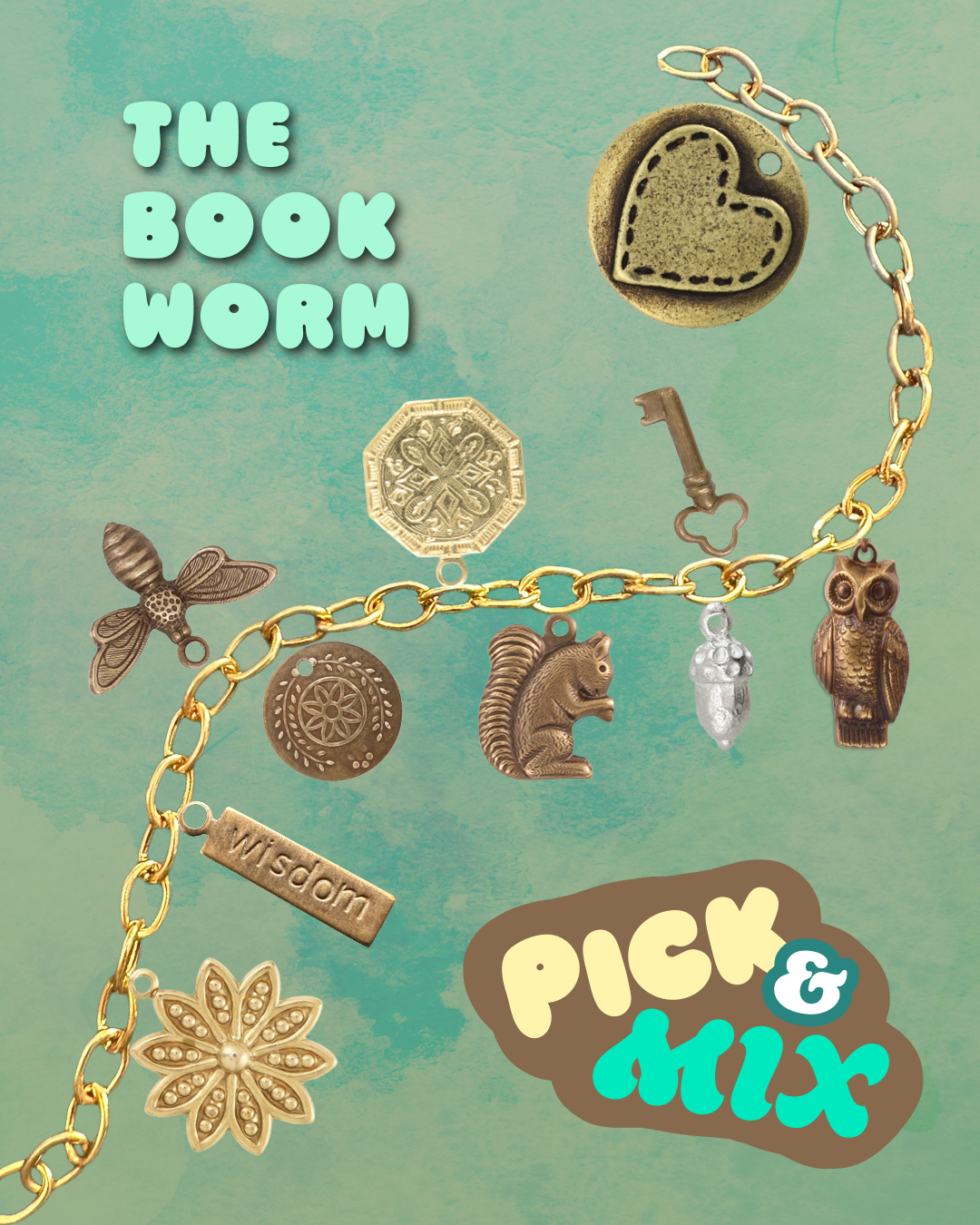 The Book Worm Charm Bundle