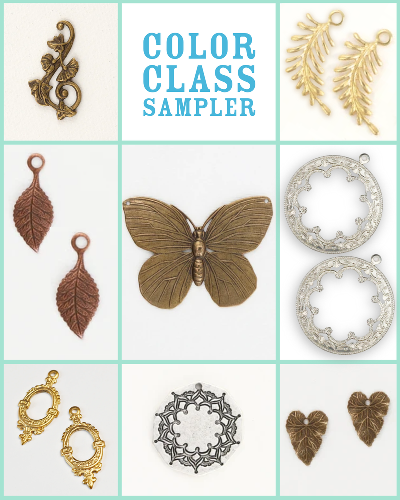Color Class Sampler of metal charms