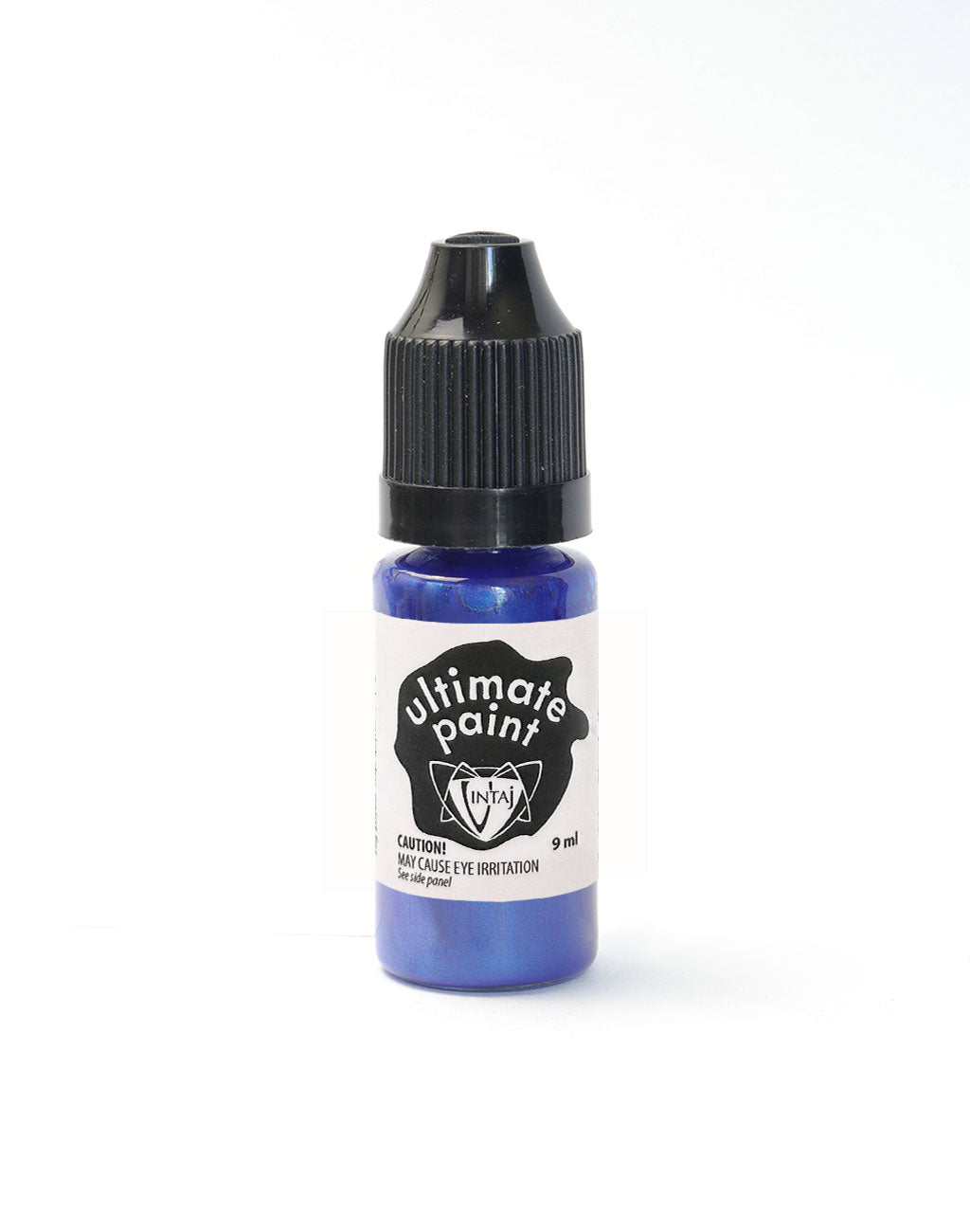 Beetle wing blue paint bottle