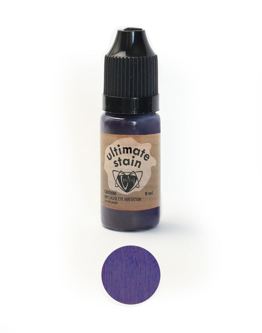 Elderberry Ultimate Stain bottle and swatch.