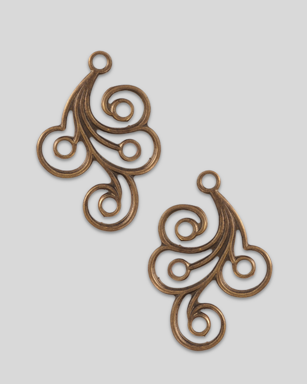 Flourish Swirl set, 31x21mm (2pc)
