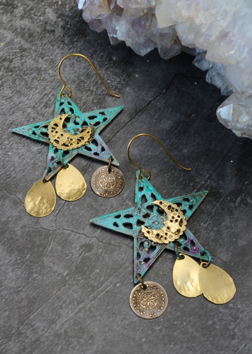 Star & Moon Earrings