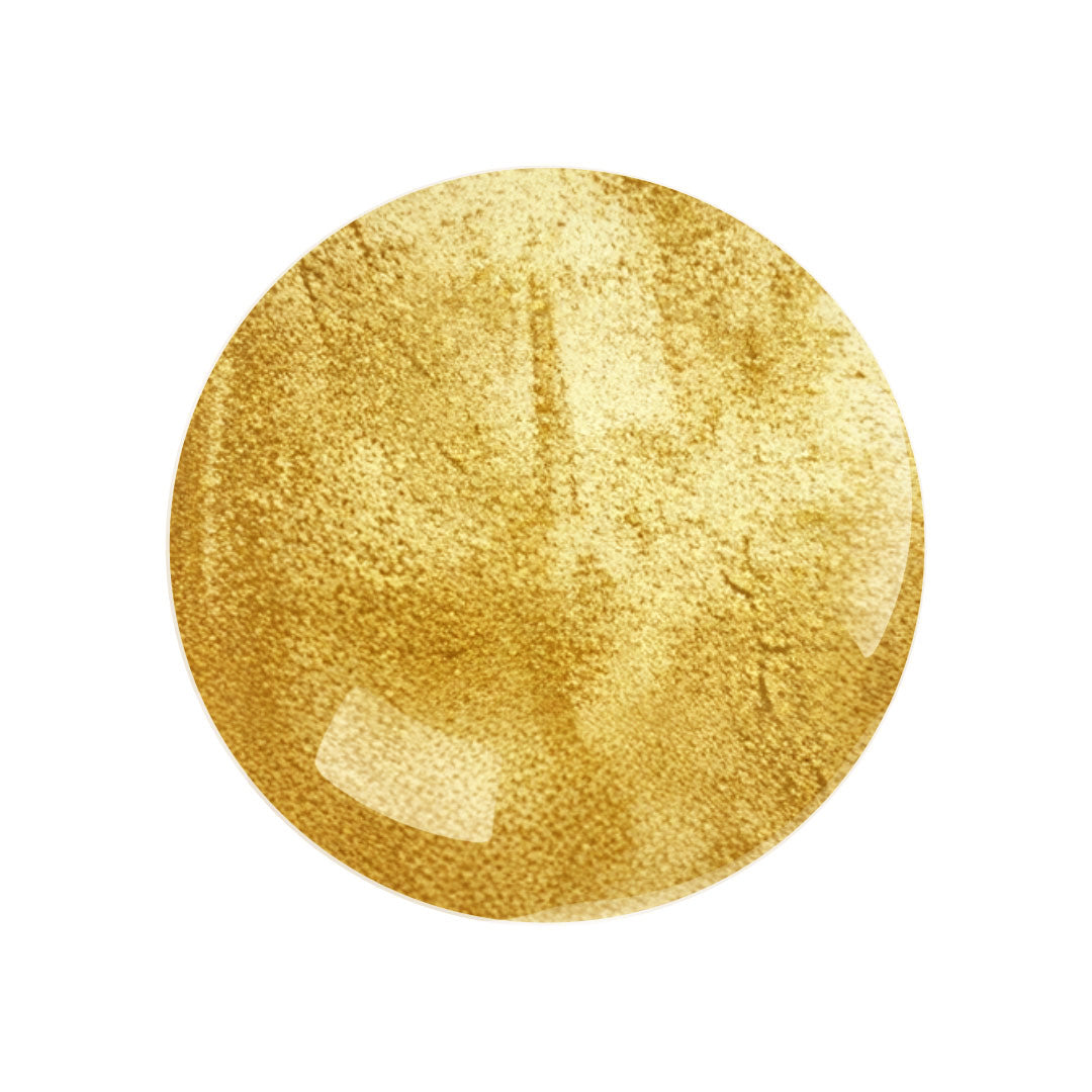Metallic gold sphere
