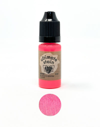 Neon pink stain bottle and swatch