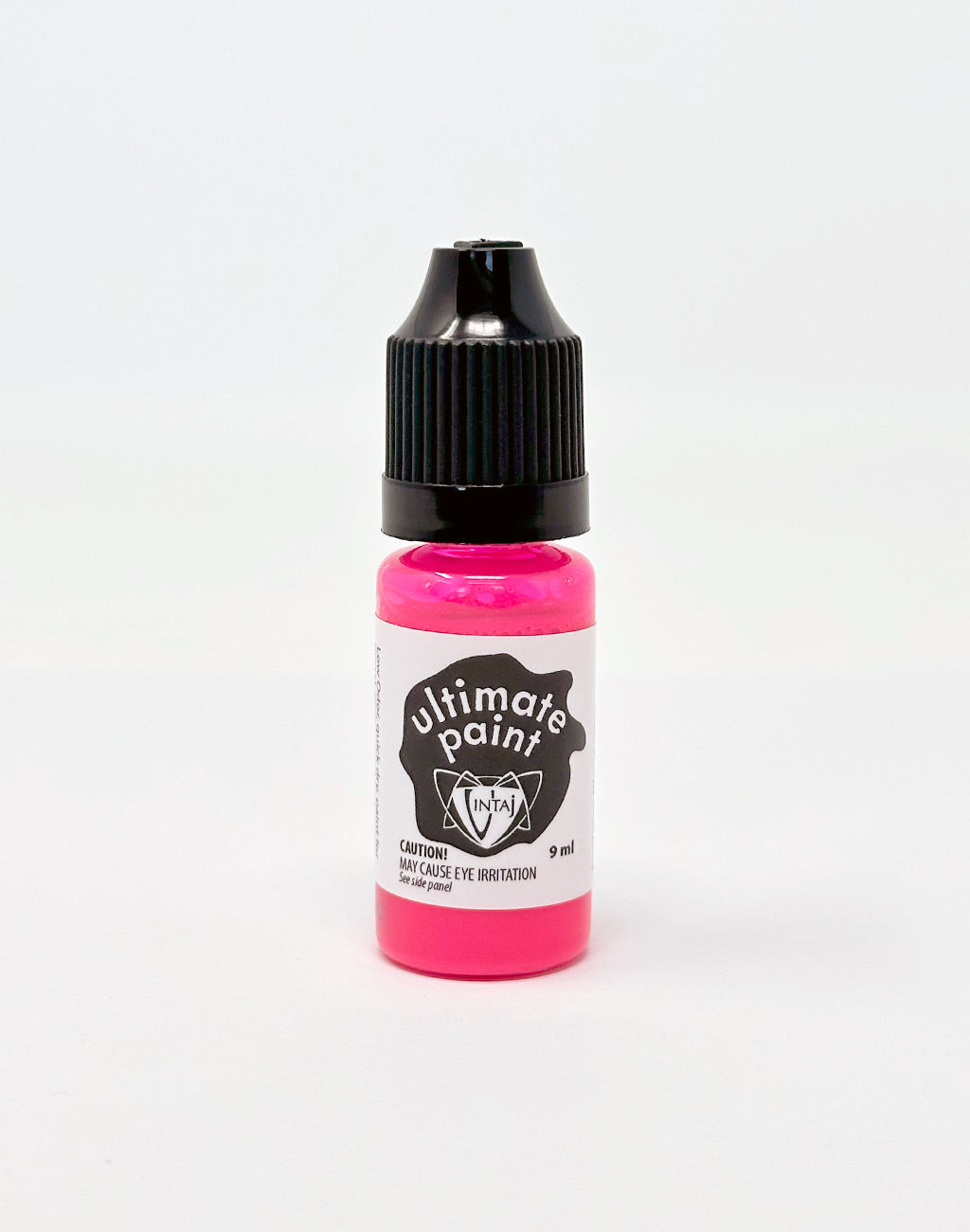 Neon pink paint bottle