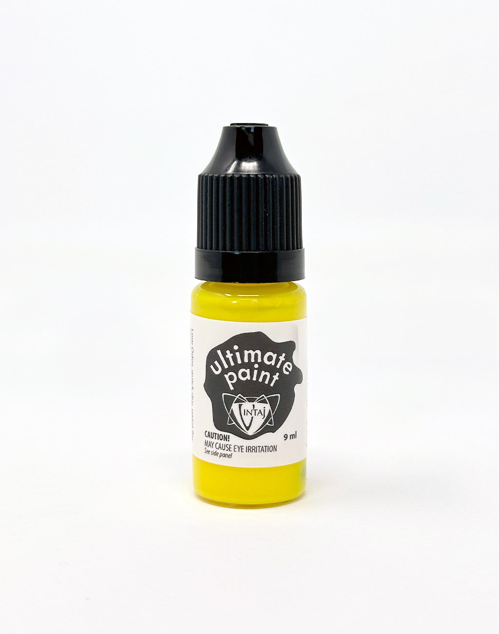 Neon yellow paint bottle
