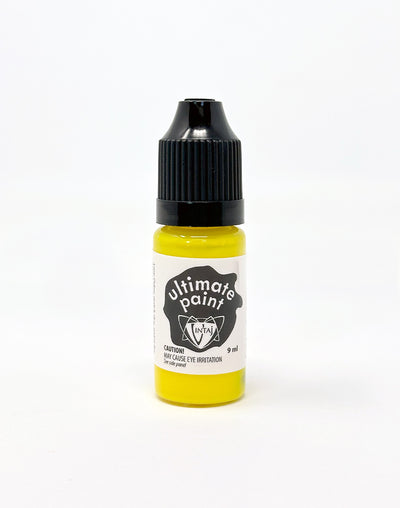 Neon yellow paint bottle