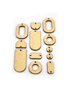 Rounded Blank Shapes, Jewelry Pop Outs (1 panel, 12pcs/ea)