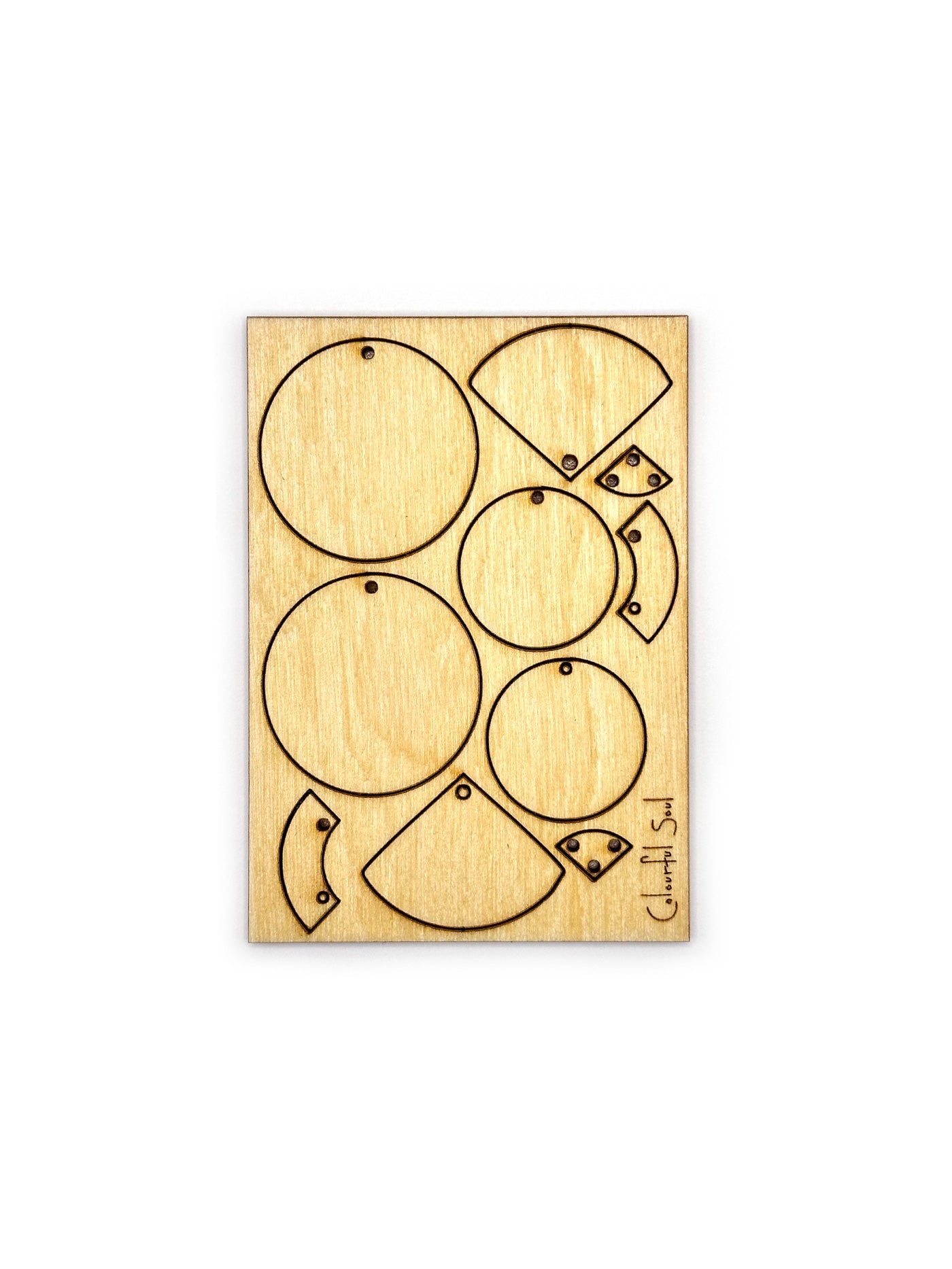 Curved Blank Shapes, Jewelry Pop Outs (1 panel, 10pcs/ea)