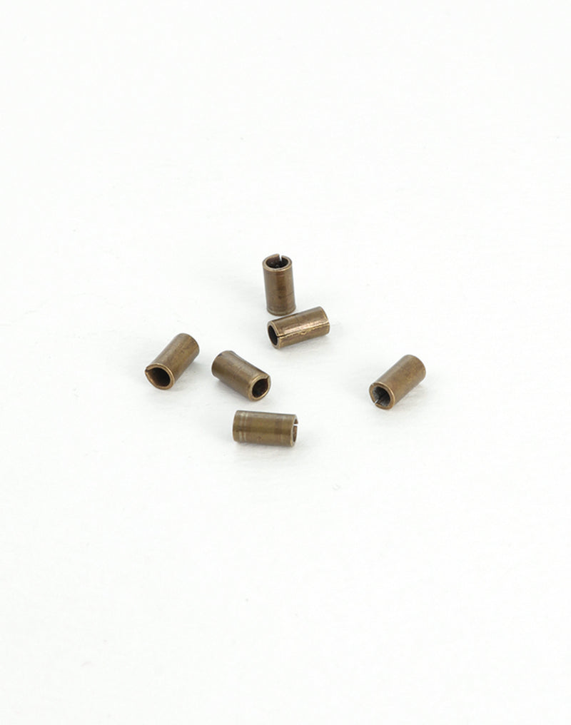 BD160 metal sleeve connectors on white background