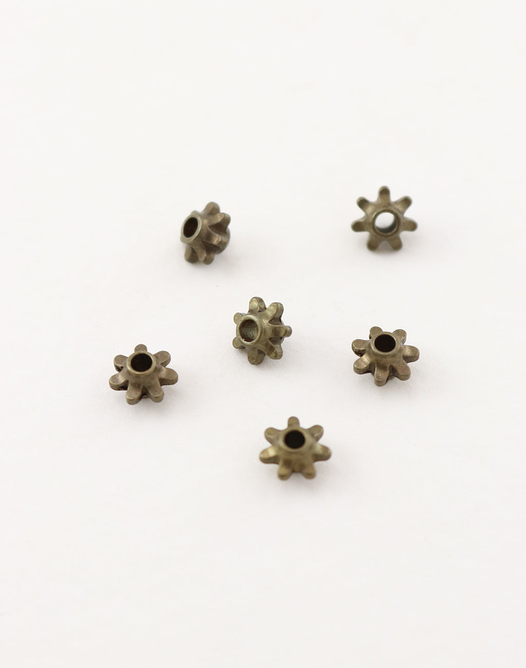 Flower Spacer Bead, 6mm, (6pcs)