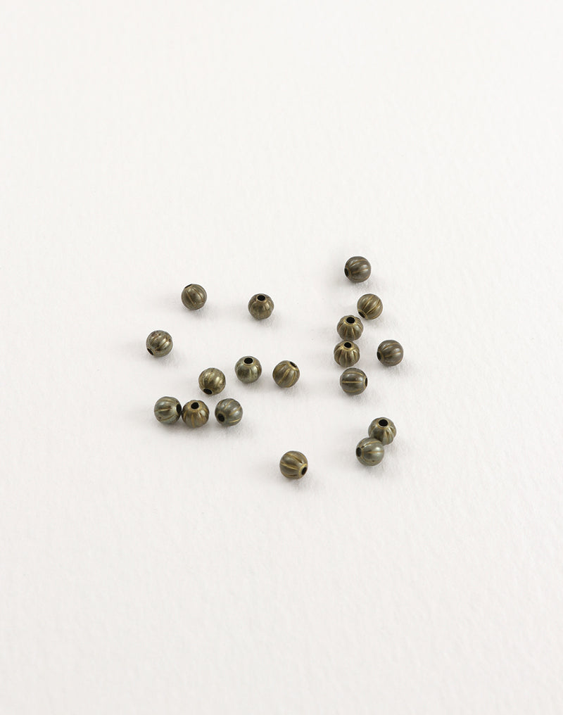 Melon Bead, 3mm, (18pcs)