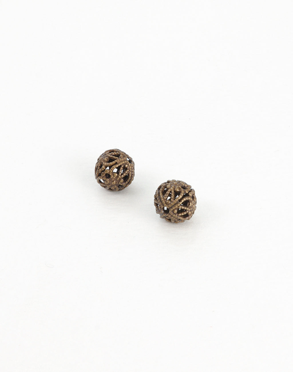 Round Filigree Bead, 9mm, (2pcs)