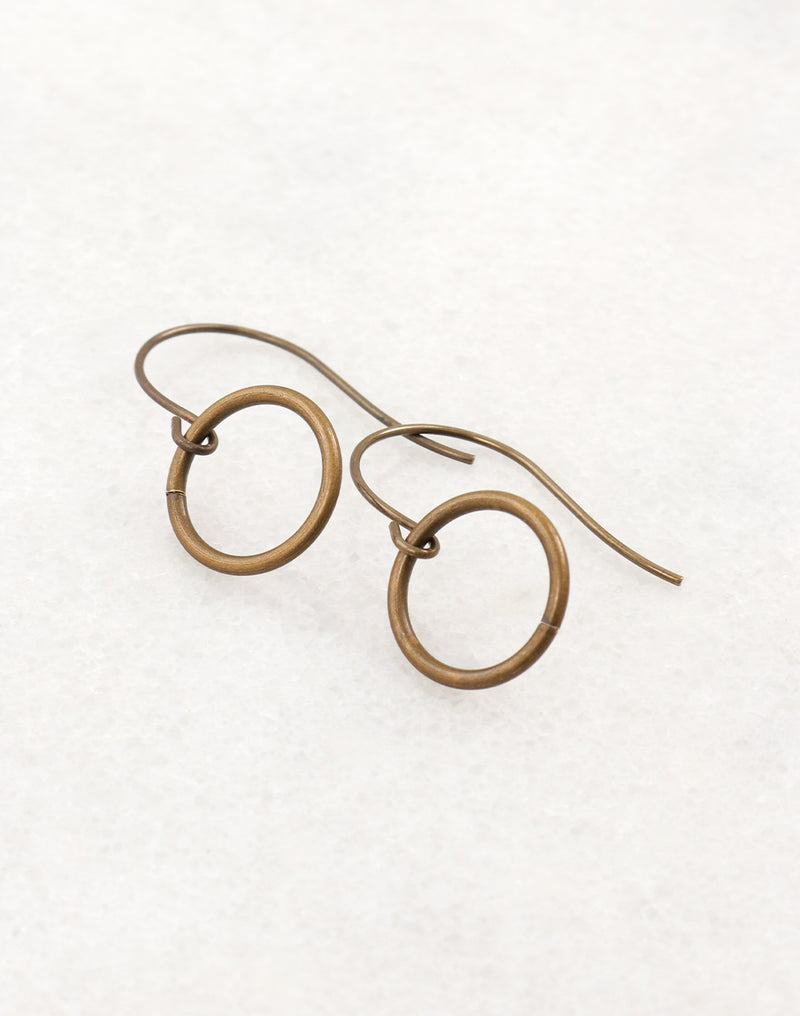 BVERG003 Bronze Circle Earrings