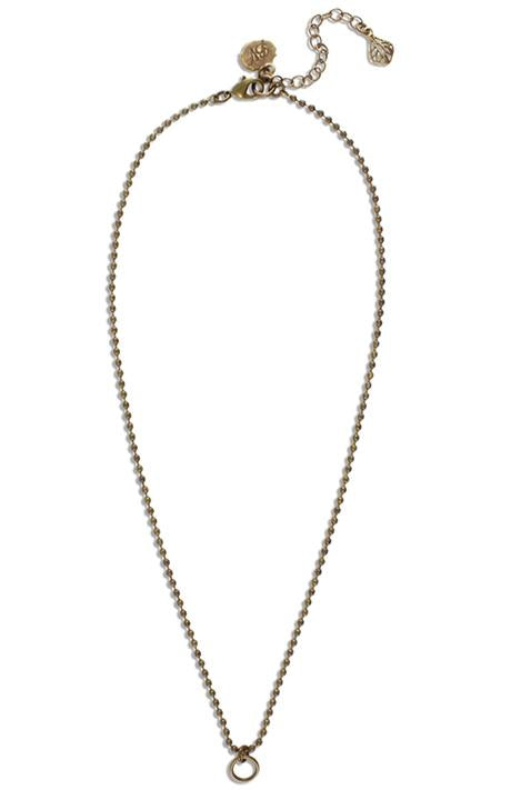 Faceted Ring Necklace 