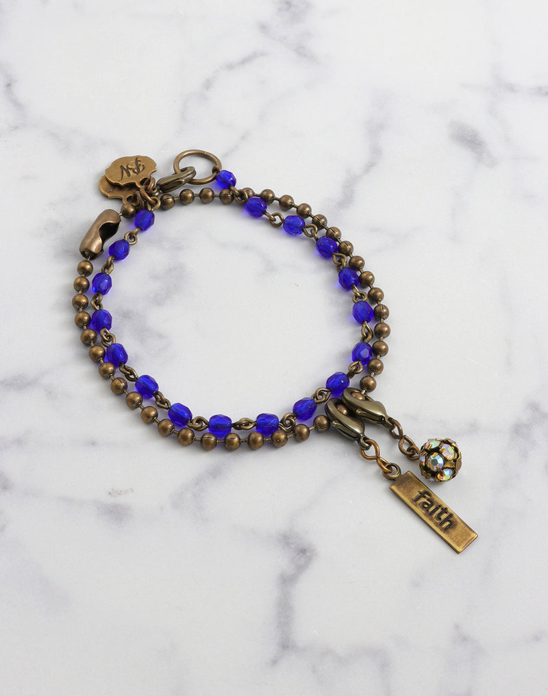 Cobalt Faith Trade Bracelet Interchangeable Set