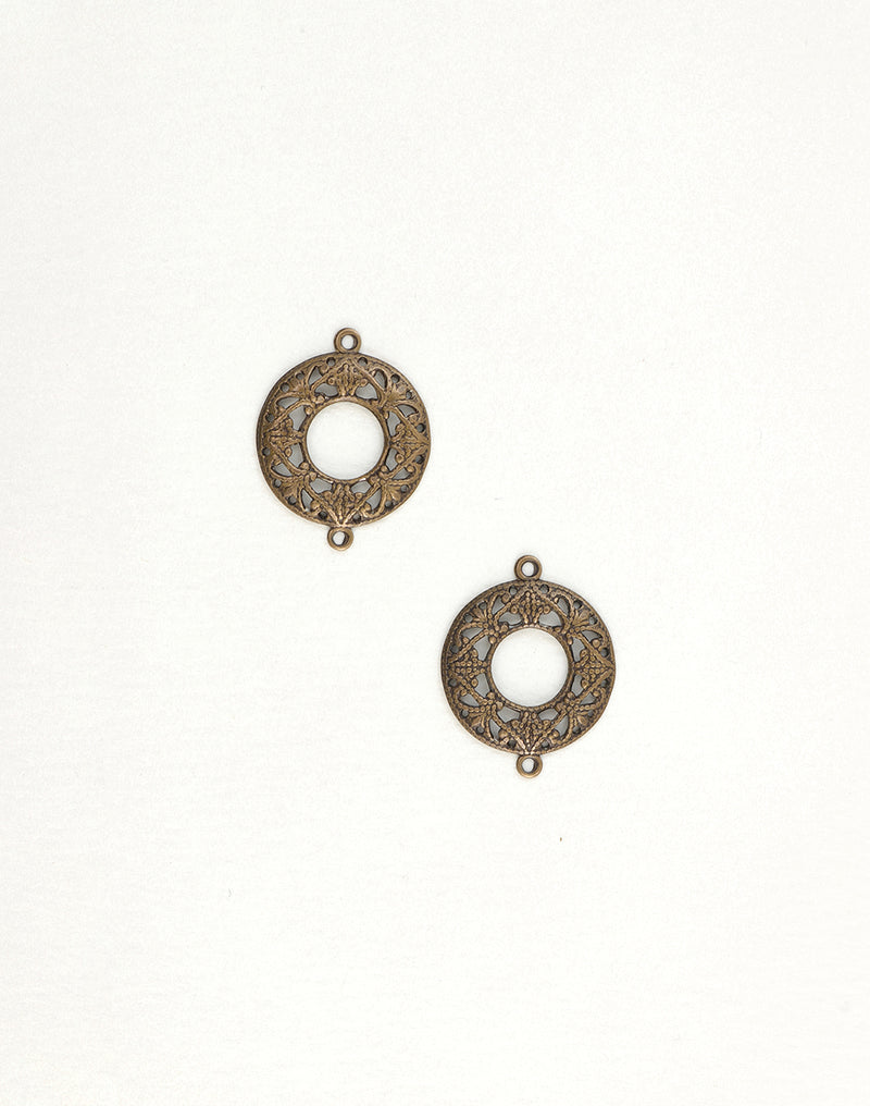 C2H0004 Filigree Circle Charms