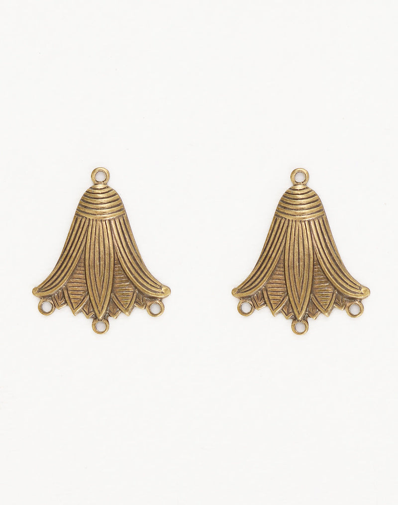 Lotus Blossom, 27x23mm, (2pcs)