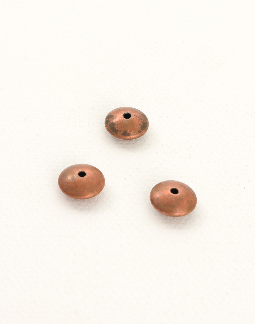 Smooth Saucer Bead, 8x3.5mm, (3pcs)