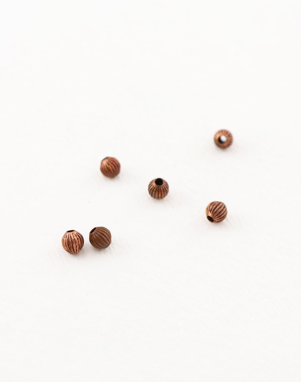 Melon Bead, 4mm, (6pcs)