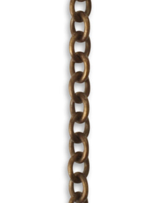 Petite Oval Chain, 3.7x4.4mm, (1ft)