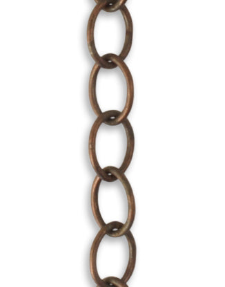 Oval Chain, 6.2x8.7mm, (1ft)