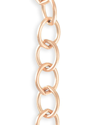 Rounded Oval Chain, 8.7x11.3mm, (1ft)