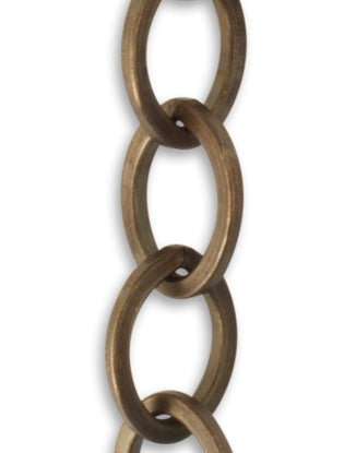 Flat Oval Chain, 11.4x15.4mm, (1ft)