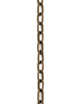 Flat Oval Chain, 4.3x7.2mm, (1ft)