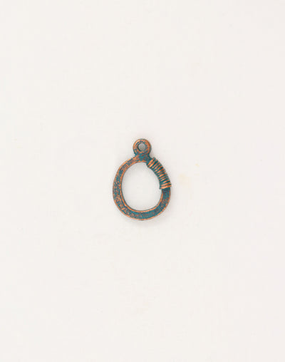 Wire Wrap Ring, 19x14mm, (1pc)