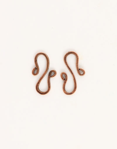 S Shaped Hook, 24x13mm, (2pcs)