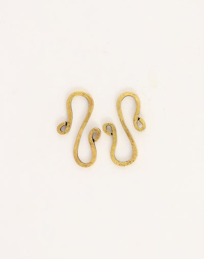 S Shaped Hook, 24x13mm, (2pcs)