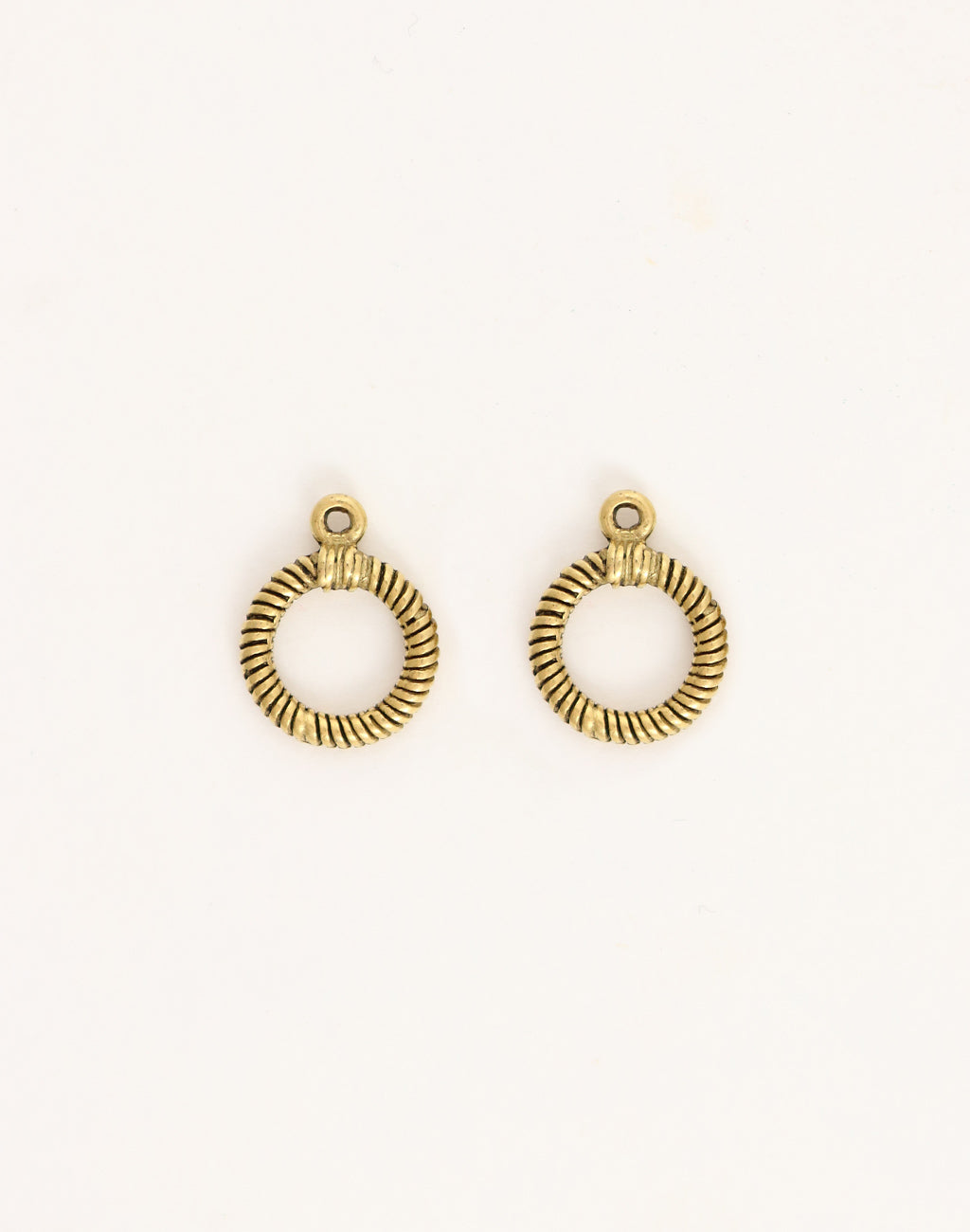 Rib Toggle Ring, 17x14mm, (2pcs)