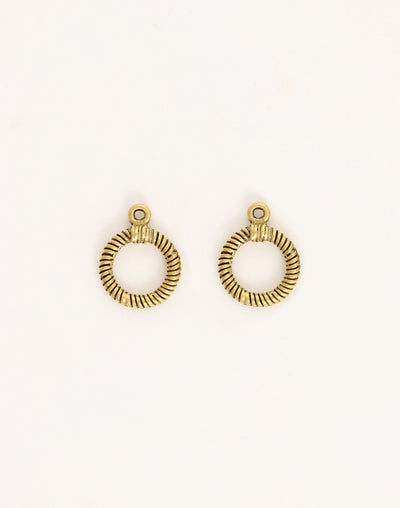 Rib Toggle Ring, 17x14mm, (2pcs)