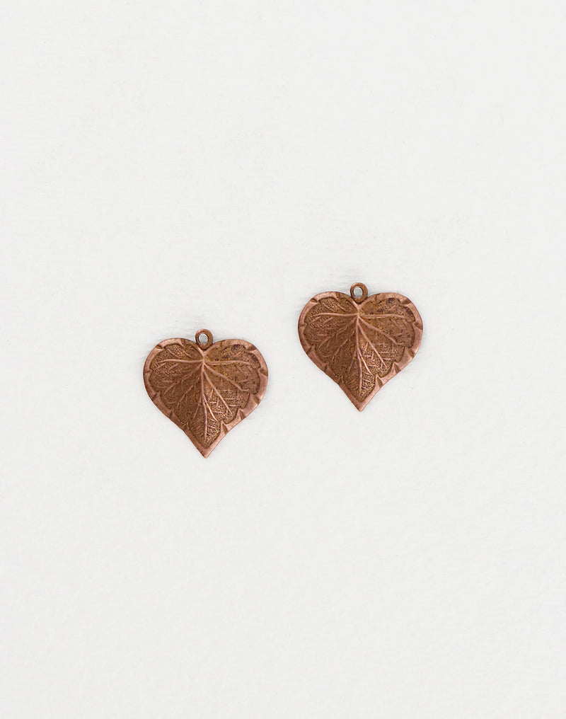 Nouveau Leaf, 17x16mm, (2pcs)