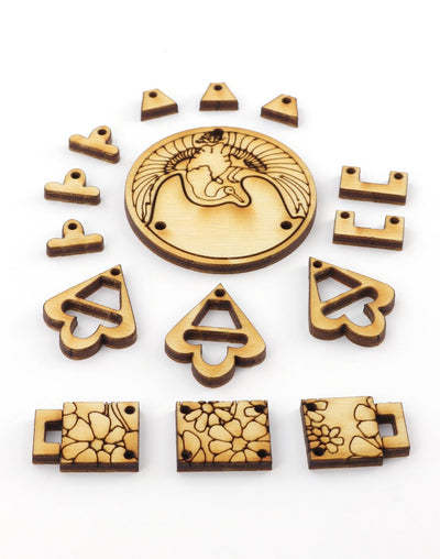 CSAHGG-001-B Wooden Puzzle Pieces
