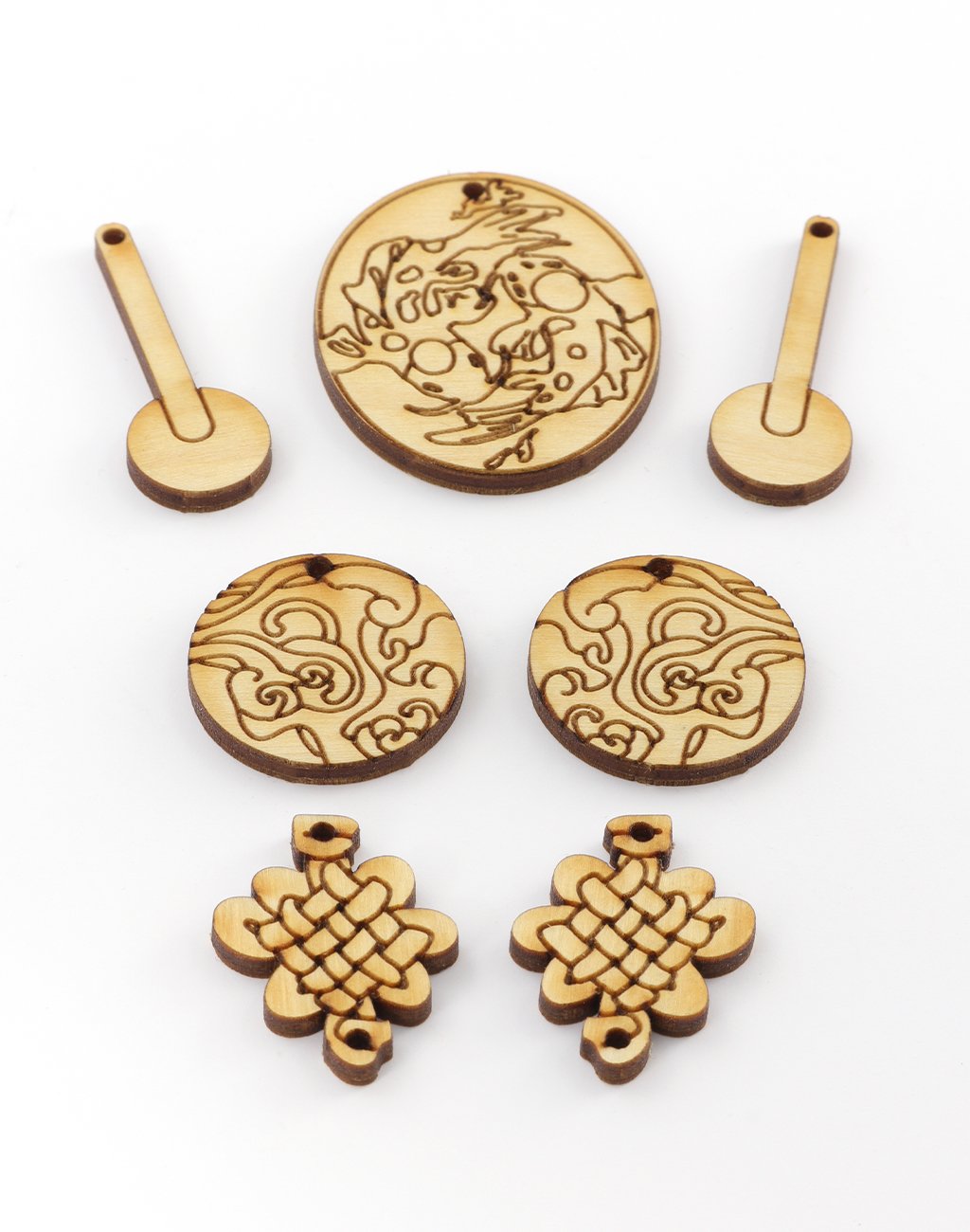 Mystic Koi, Jewelry Pop Outs (1 panel, 7pcs/ea)