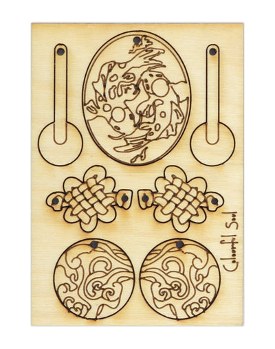 Mystic Koi, Jewelry Pop Outs (1 panel, 7pcs/ea)