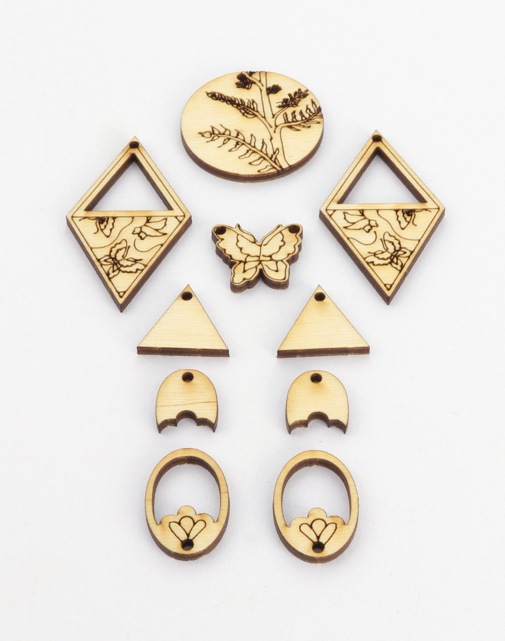 Fern Garden, Jewelry Pop Outs (1 panel, 10pcs/ea)