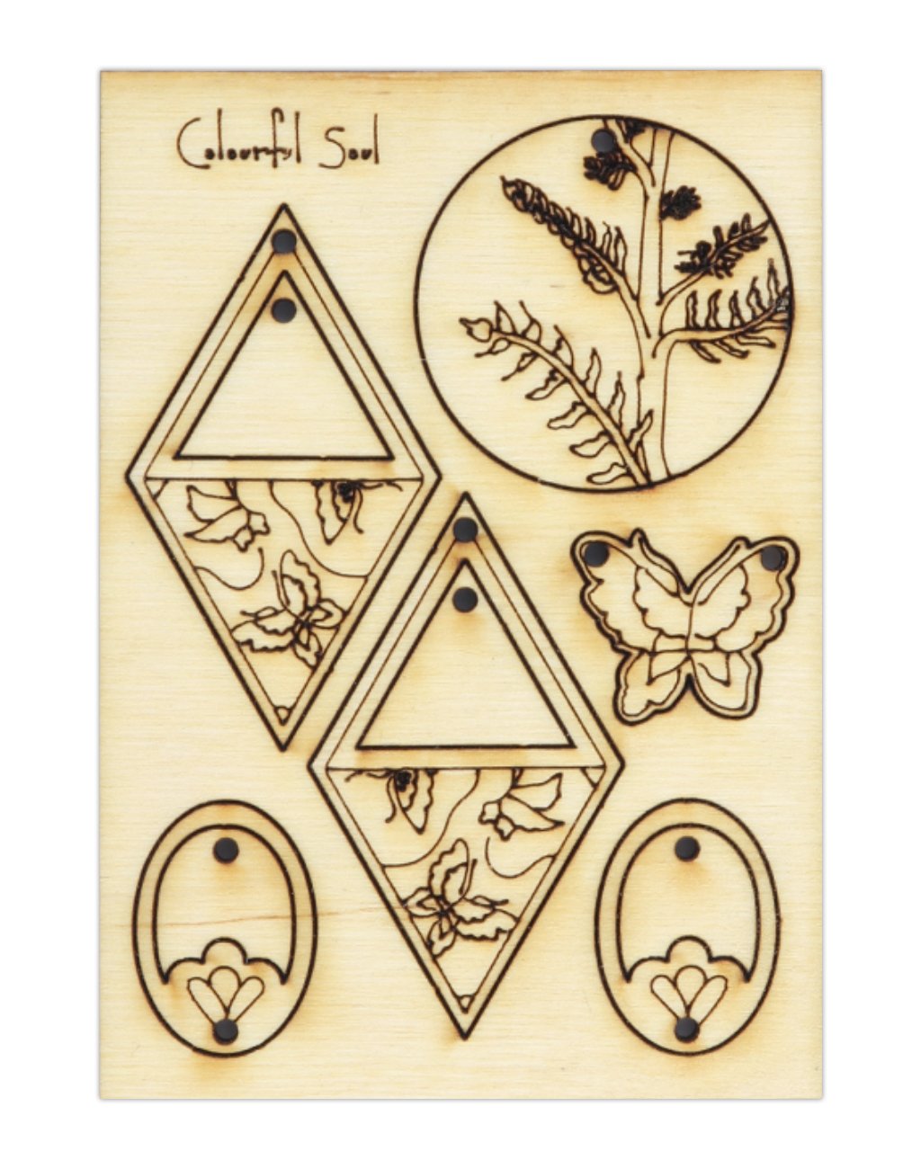 Fern Garden, Jewelry Pop Outs (1 panel, 10pcs/ea)