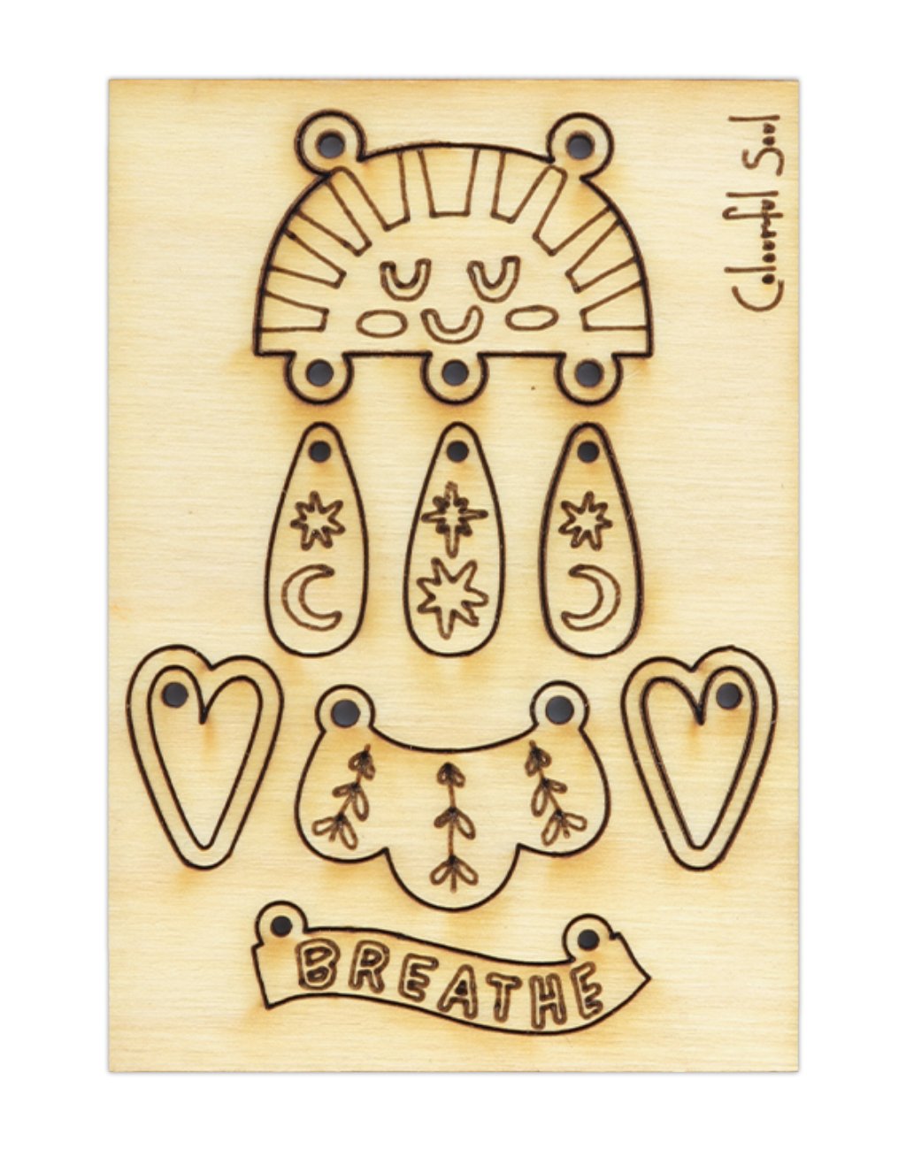 Breathe Happy, Jewelry Pop Outs (1 panel, 10pcs/ea)