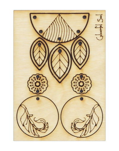Bohemian Feathers, Jewelry Pop Outs (1 panel, 11pcs/ea)