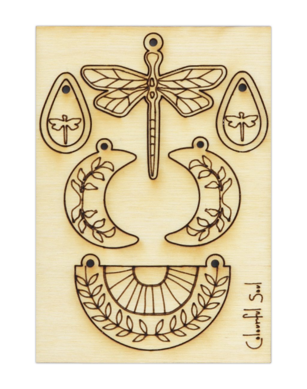 Dragonfly Sun, Jewelry Pop Outs (1 panel, 8pcs/ea)