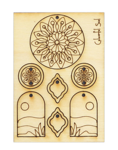 CSJHMB-004 Colorful Soul laser cut wood shapes