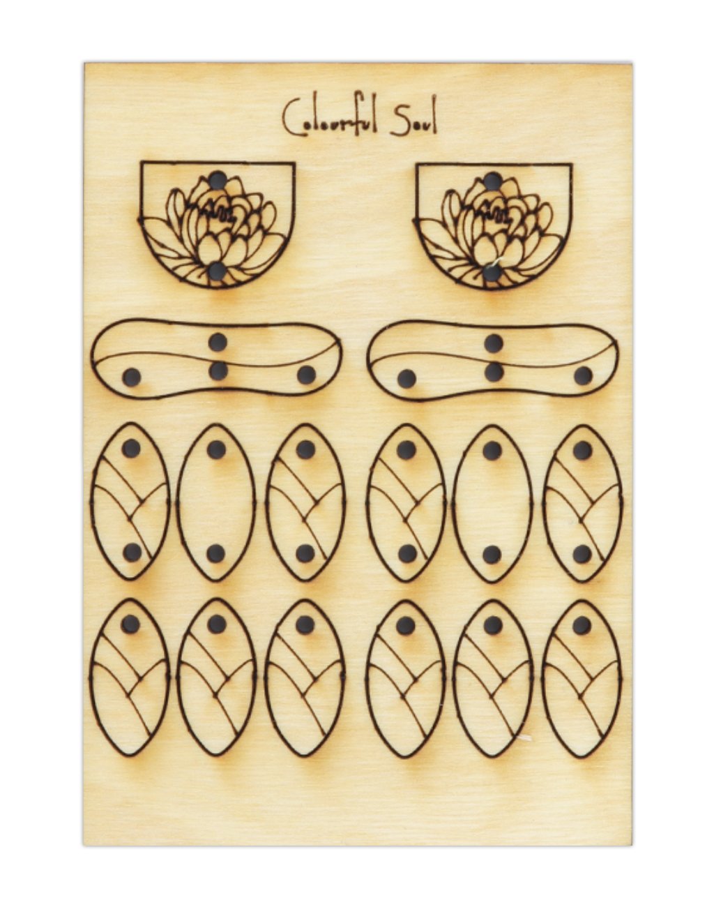 Waterlily Pond, Jewelry Pop Outs (1 panel, 16pcs/ea)